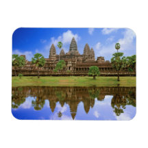 Temple du Cambodge, Kampuchea, Angkor Vat Magnet En Vinyle