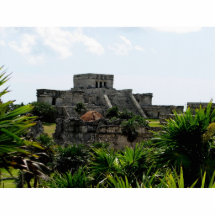 Temple, Tulum, Mexique Photo Sculptures