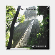Temple V, Tikal, Guatemala Aimants Pour Réfrigérateur