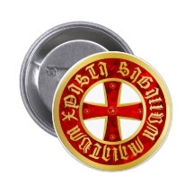 Templer croix/croix de chevalier/Crusaders croix Pin's Avec Agrafe