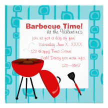 Temps de barbecue ! cartons d'invitation