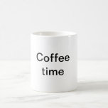 Temps de café mugs à café