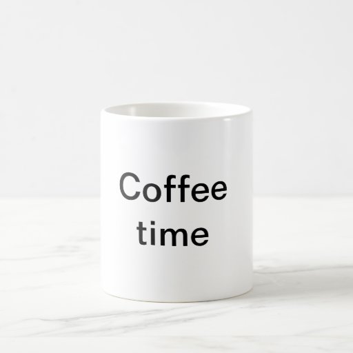 Temps de café mugs à café