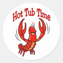 Temps de homard ou de baquet chaud d'écrevisses autocollants