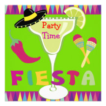 Temps de partie de fiesta invitations