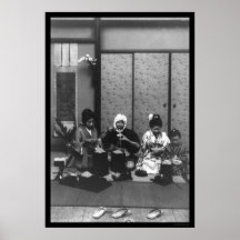 Temps de repas au Japon 1909 Posters
