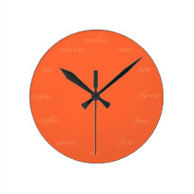 Temps de rêve de mandarine horloges murales