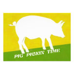 TEMPS DU PORC PICKIN FAIRE-PART PERSONNALISÉ