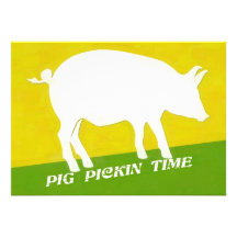 TEMPS DU PORC PICKIN FAIRE-PART PERSONNALISÉ