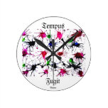 Tempus Fugit/horloge sans brosse peinture de myxom