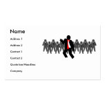 Tenez-vous du carte de visite de foule