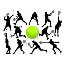 tennis cartes postales