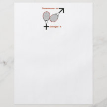 Tennis de testostérone prospectus avec motif
