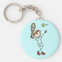 Tennis Keychain de chiffre hommes de bâton Porte-clés