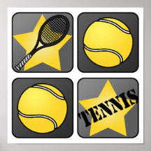 Tennis noir affiche
