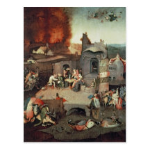 Tentation de saint Anthony, c.1500 Cartes Postales