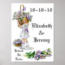 Tenture de date de mariage affiches
