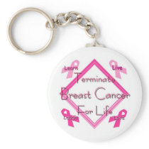 Terminez le cancer du sein porte-clés