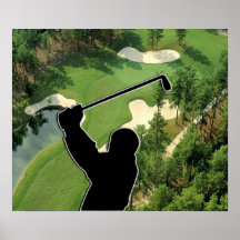 Terrain de golf affiches