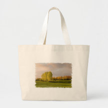 Terrain de golf dans le sac de toile d'automne