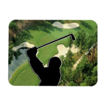 Terrain de golf magnet en vinyle