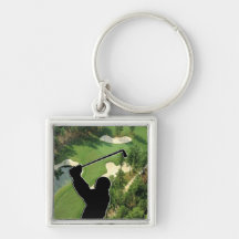 Terrain de golf porte-clé