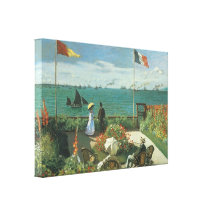 Terrasse au bord de la mer, saint Adresse Claude M Toiles Tendues Sur Châssis