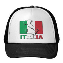 Terre de drapeau de l'Italie Casquette De Camionneur