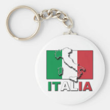 Terre de drapeau de l'Italie Porte-clef