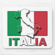 Terre de drapeau de l'Italie Tapis De Souris