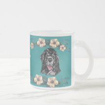 Terre-Neuve - conception florale de turquoise Mugs