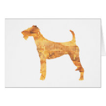 Terrier irlandais carte de vœux