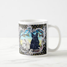 Terriers et grenouille écossais tasse