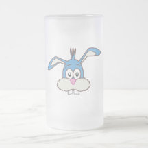 Tête bleue de lapin mug à café