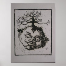 Tête d'arbre poster