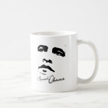 Tête de Barack Obama Tasse