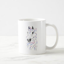 Tête de cheval Arabe colorée Tasse À Café