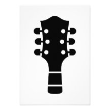 Tête de guitare faire-parts