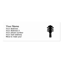 Tête de guitare modèle de carte de visite