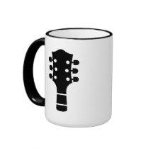 Tête de guitare tasse à café