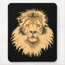 Tête de lion tapis de souris