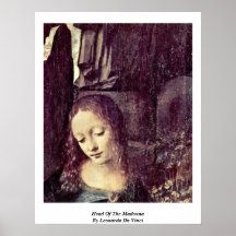 Tête de Madonna par Affiche
