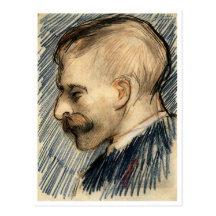 Tête de Van Gogh de l'homme (Theo ?) Carte Postale