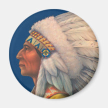 Tête indienne magnets