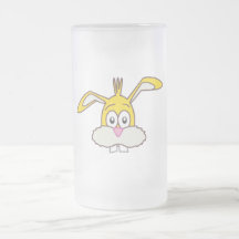 Tête jaune de lapin tasse