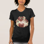 tête piquée d'hippopotame de pays t-shirts
