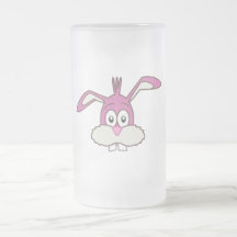 Tête rose de lapin tasse à café