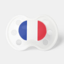 Tétine avec le drapeau de la France
