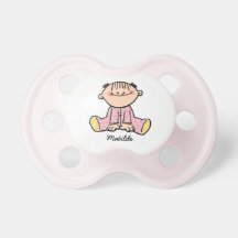 Tétine de bande dessinée de bébé