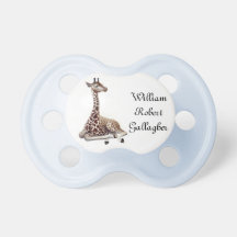 Tétine personnalisable de girafe de bébé